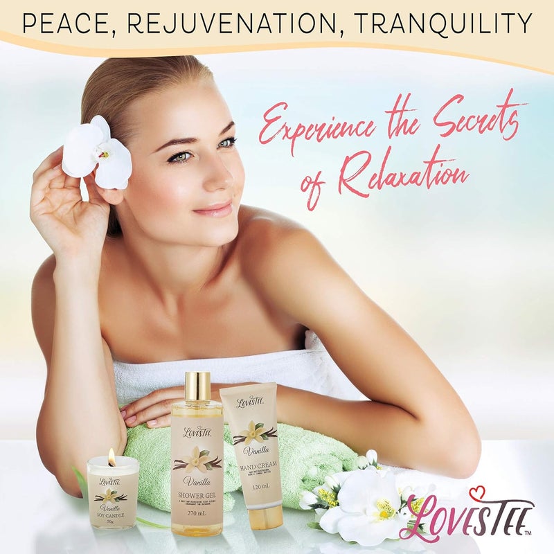LOVESTEE Vanilla Bath & Body Spa Gift Set - Image 5