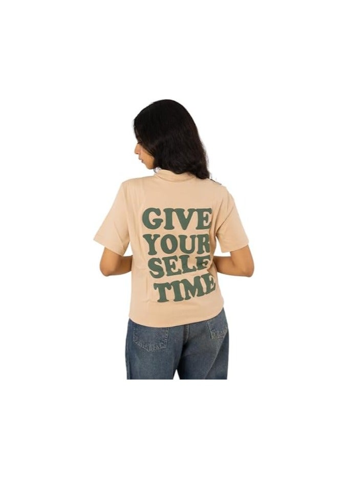 Mosca Women's Wear Give Yourself Printed Short Sleeve Cotton T-Shirt - Image 3