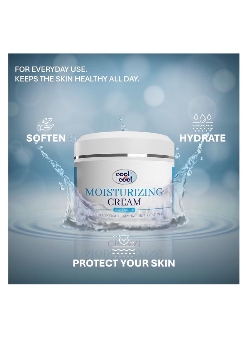 Cool & Cool Moisturizing Cream 50ML  Aloe Vera Extract  Almond Oil Vitamin E Hydrating Day and Night Cream for All Skin Types - Image 5