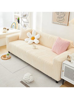 Sharpdo Sofa Cover Stretch Sofa Slipcover 4 Seater Sofa Protector Couch Covers Thick Non-Slip Fashion Nordic Style Washable Soft Large Size 235-300CM  - Image 2