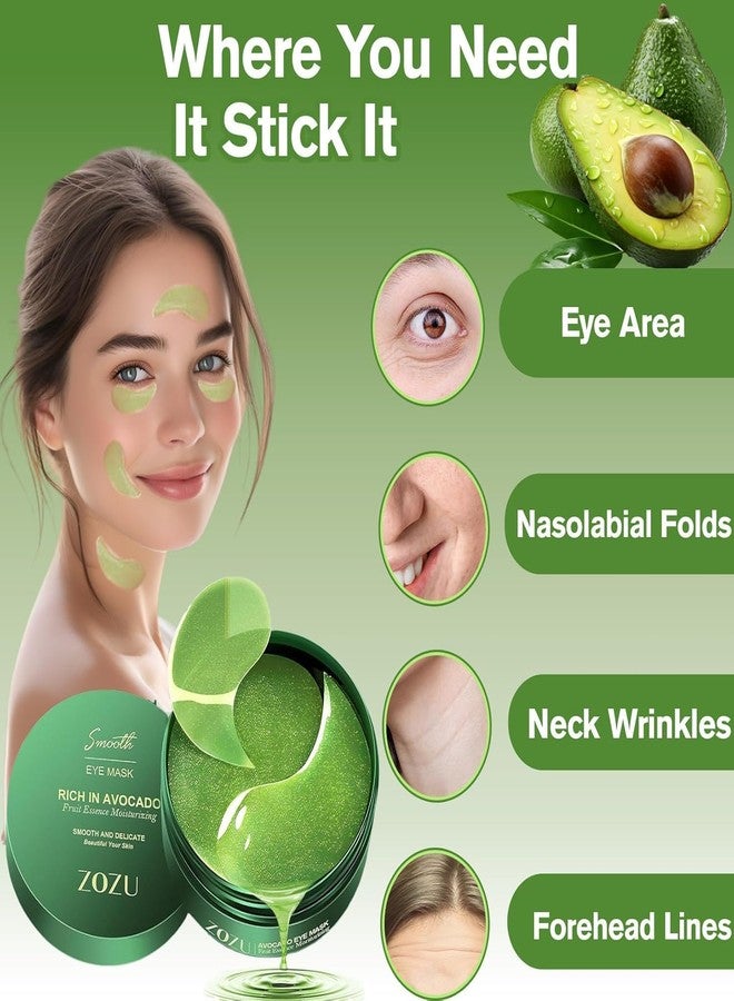 GOPAL IMPORTS Green Tea Hydrogel Under Eye Patches for Dark Circle, Fine Lines & Wrinkles Reduction | Cooling Under Eye Patch Mask for Instant De-Puffing - Image 2