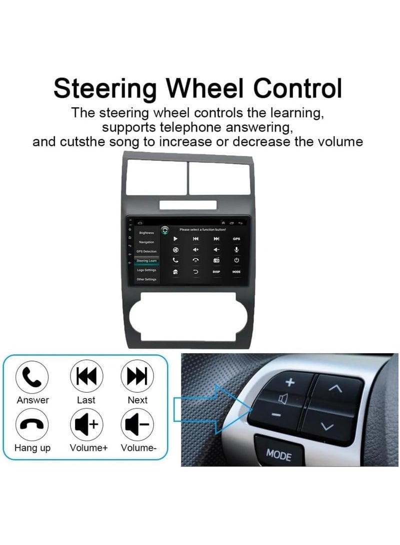 Vierex Android Car Stereo For Dodge Charger 2005-2007 With Apple Carplay Android Auto Wireless 4GB RAM 32GB ROM 8 Core HD Camera Included USB WiFi QLED Touch Screen Fast Interface - Image 2