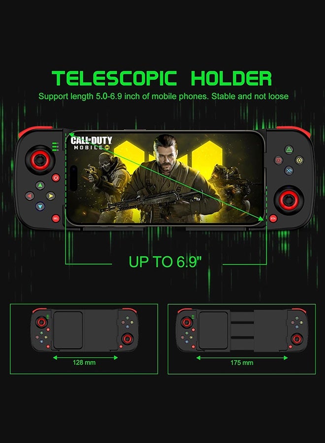 SUNDAREE وحدة تحكم الهاتف لدعم iPhone/Android، حافظة هاتف، وحدة تحكم ألعاب محمولة بتصميم مريح - لوحة ألعاب لاسلكية للألعاب السحابية واللعب عن بعد من PS - Image 5