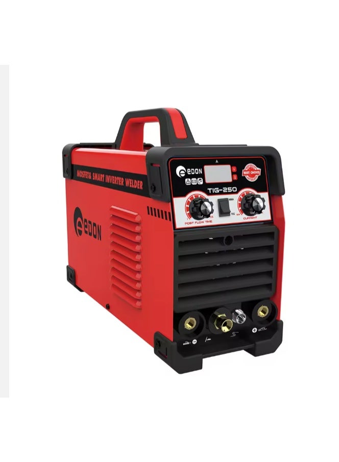 ايدون ماكينة لحام EDON TIG-250 IGBT DC TIG/MMA Tig/Stick مع آلة لحام عاكس 200 فولت - Image 1