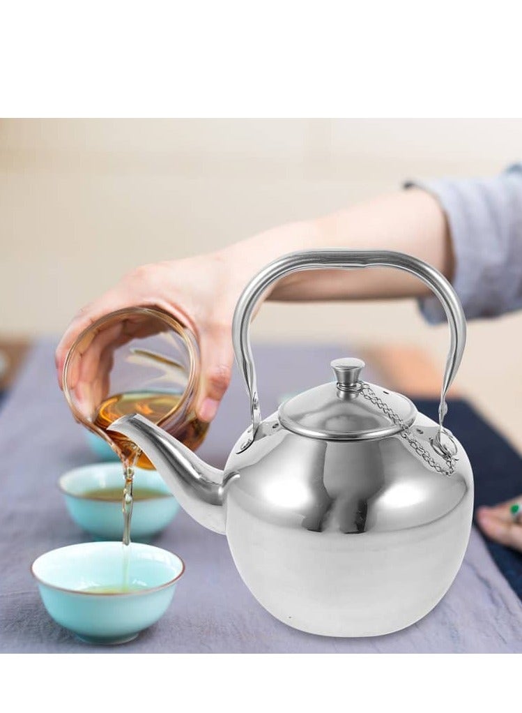 BASURRAH Arabic Teapot Silver Steel Brad 1.2L / 1.5L / 2L - Image 4