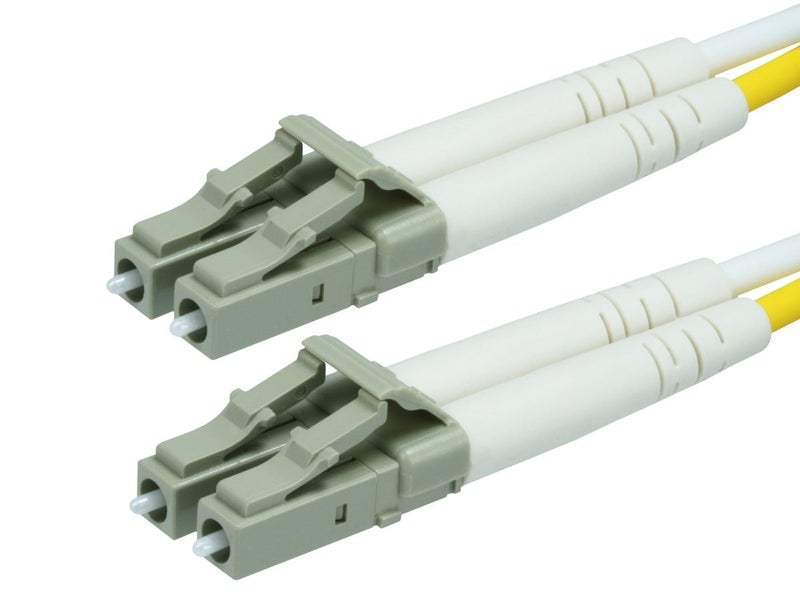Monoprice 10Gb Fiber Optic Cable, LC/LC, Multi Mode, Duplex - 50 Meter (50/125 Type) - Aqua - Image 1