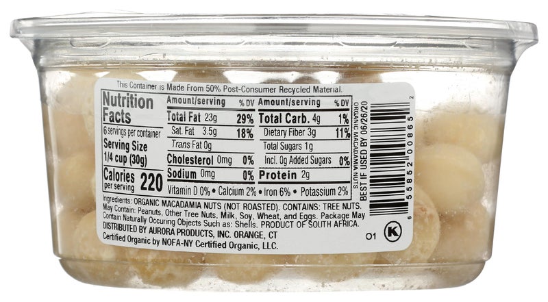 AURORA PRODUCTS Organic Raw Macadamia Nuts, 6 OZ - Image 2
