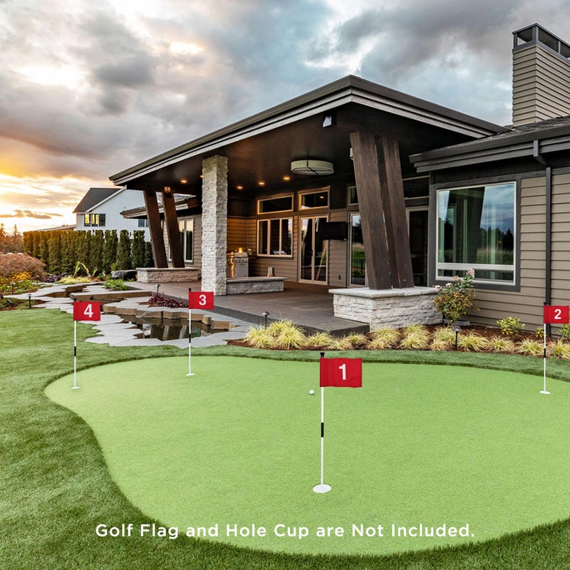 KINGTOP Golf Flagstick Mini, Practice Putting Green Flag Stick for Yard, Pole | Pin | Flagpole, Portable 2-Section Design, 3 Foot, 1-Pack, White - Image 5