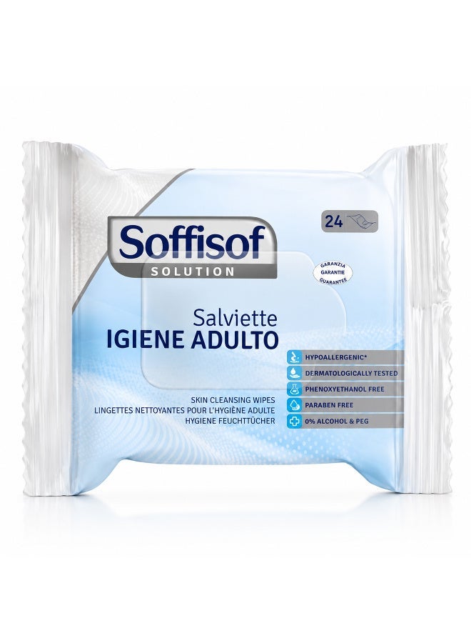 SOFFISOF Pack Of 2 SOFFISOF Wet Cleaning Wipes For The Elderly 24 Wipes - Image 2