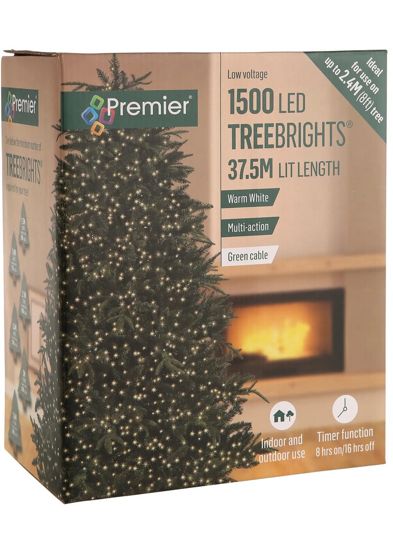 بريمير أضواء شجرة 1500 مصباح LED مع مؤقت (37.5 متر، أبيض دافئ)  - Image 1