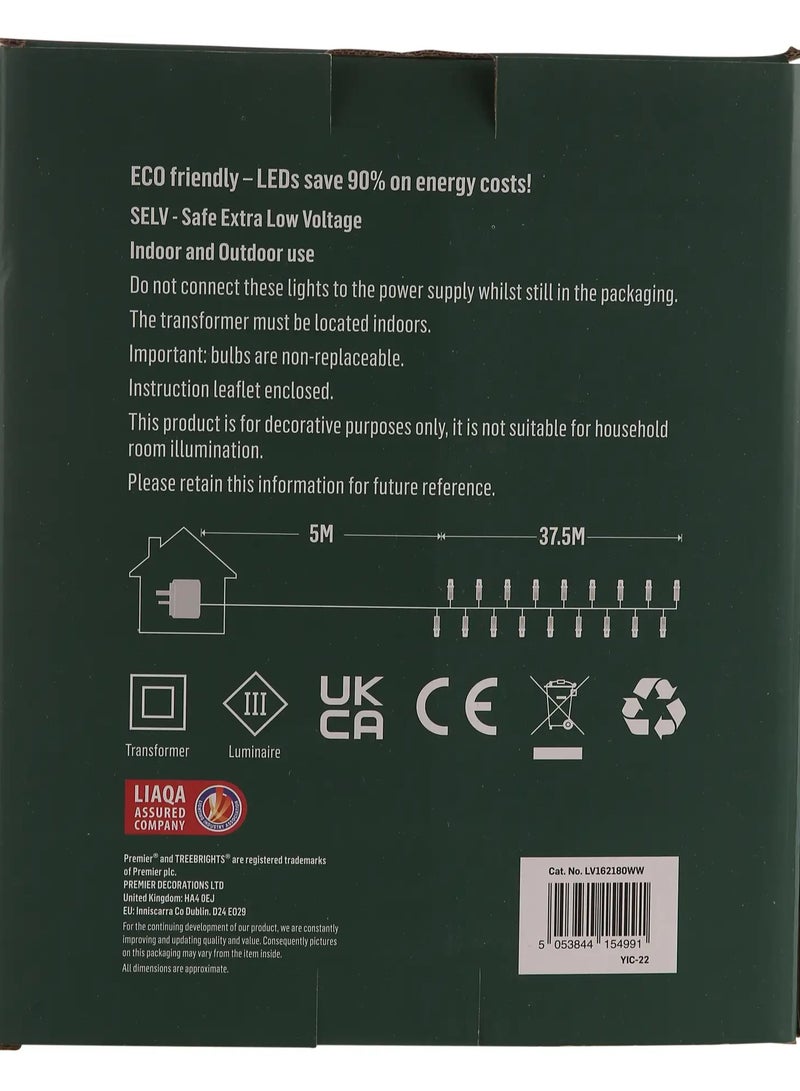 بريمير أضواء شجرة 1500 مصباح LED مع مؤقت (37.5 متر، أبيض دافئ)  - Image 3