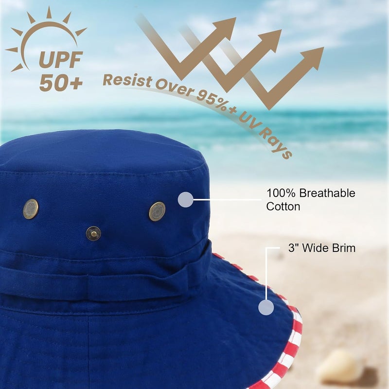 Phaiy Bucket Hat Wide Brim UV Protection Sun Hat Boonie Hats Fishing Hiking Safari Outdoor Hats for Men and Women - Image 2