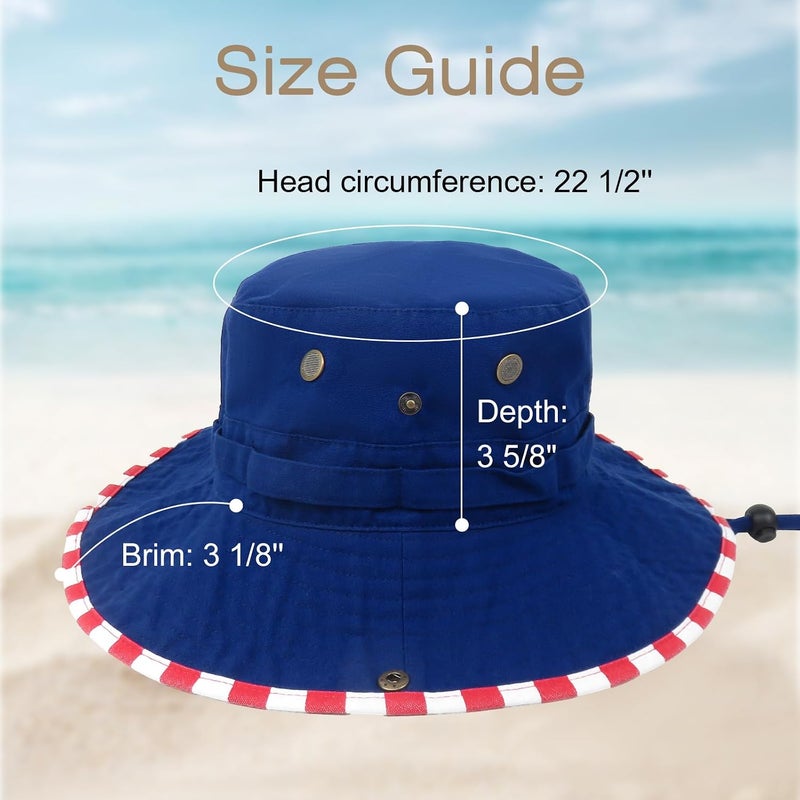 Phaiy Bucket Hat Wide Brim UV Protection Sun Hat Boonie Hats Fishing Hiking Safari Outdoor Hats for Men and Women - Image 5