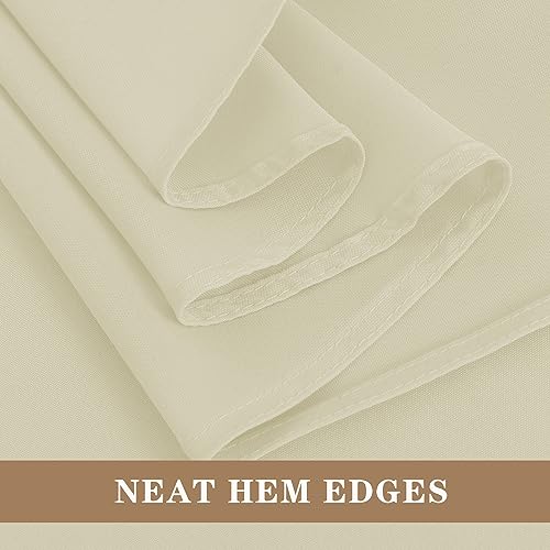 Fitable Ivory Tablecloths for 6-8 Foot Tables, 6 Pack - 70 x 120 Inches - Reusable and Washable Table Clothes, Polyester Fabric Table Covers for Wedding, Party, Banquet - Image 3