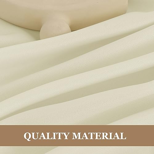 Fitable Ivory Tablecloths for 6-8 Foot Tables, 6 Pack - 70 x 120 Inches - Reusable and Washable Table Clothes, Polyester Fabric Table Covers for Wedding, Party, Banquet - Image 4