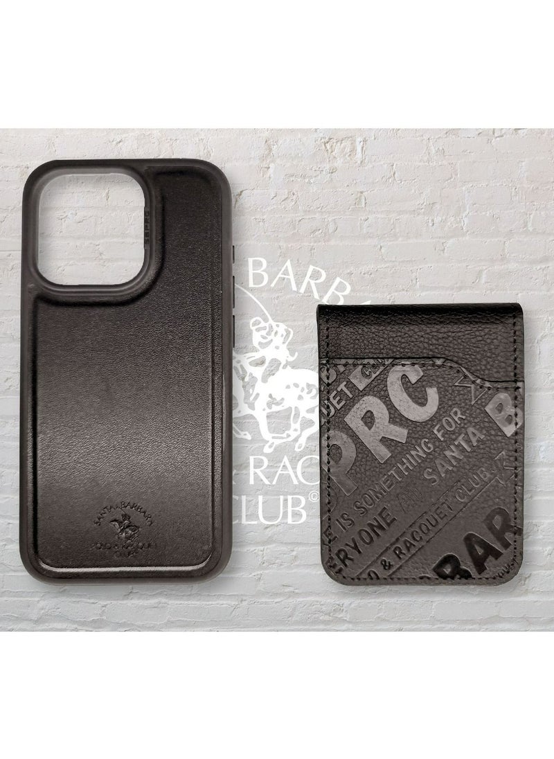 SANTA BARBARA POLO & RACQUET CLUB Timothy Genuine Leather Wallet Case for iPhone 15 Pro – Premium 2-in-1 Detachable Magnetic Wallet with Card Holder, Money Clipper, and Kickstand – Ultra Slim Protective Luxury Leather Case – Brown  - Image 3