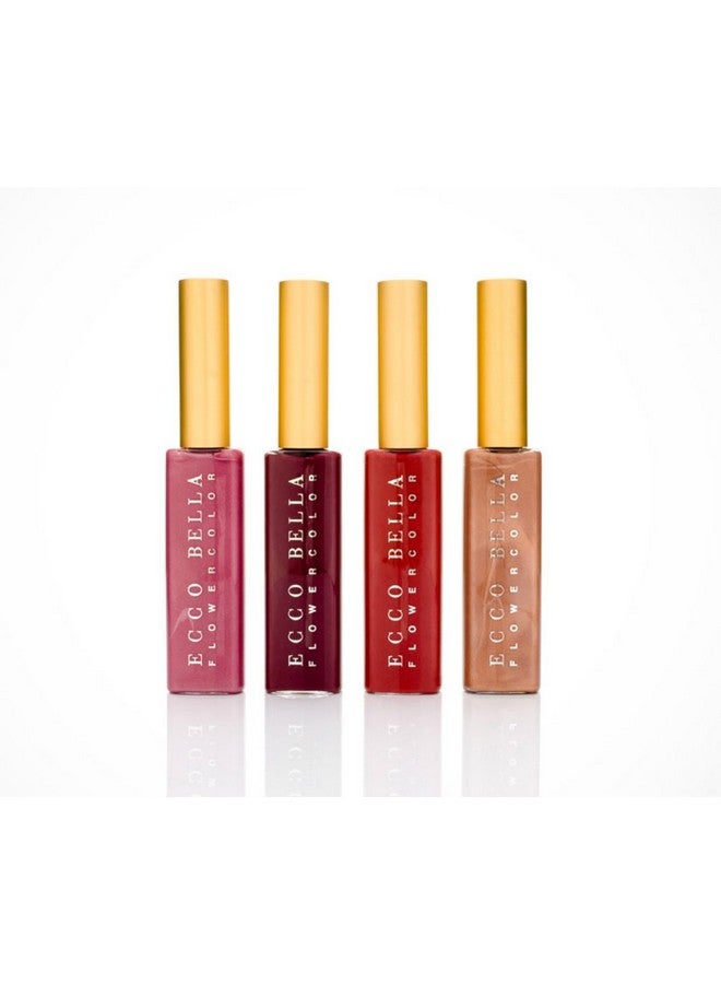 Ecco Bella Natural Lip Gloss - Good For You Gloss - Non-Sticky Lip Shine, Glossy Lips, Long Lasting Lip Gloss - Clean & Hydrating Makeup - Healthy Moisturizing Ingredient Gloss - Power - Image 3
