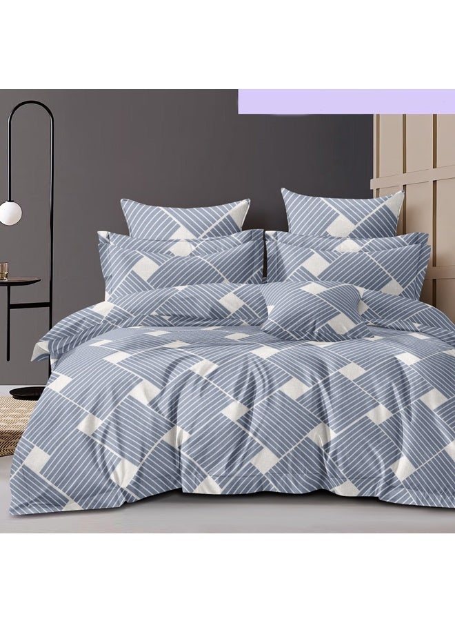 PREMIUM KING SIZE FITTED BEDSHEET SET WITH 2 PILLOWCASES  ULTRA-SOFT MICROFIBER BEDDING  DEEP POCKET (200X200+35 CM) WITH 50X75 CM PILLOW COVERS  BREATHABLE AND DURABLE MATTRESS PROTECTOR SET