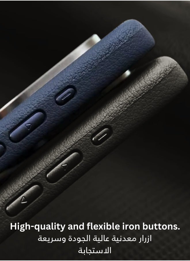 Generic - Protection cover for iPhone 16 Pro, with a classic design, with buttons and a metal frame- Gray - Image 1