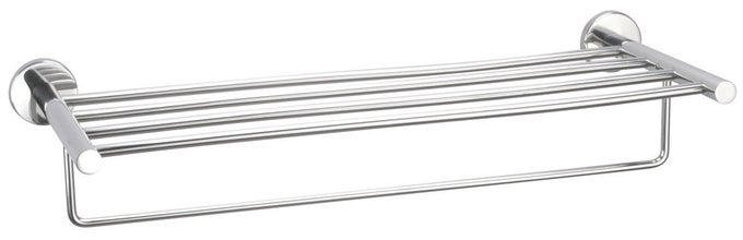BATHROOM GLOSS STAINLESS STEEL TOWEL RACKRAILS STAR SERIES SR TRA 24