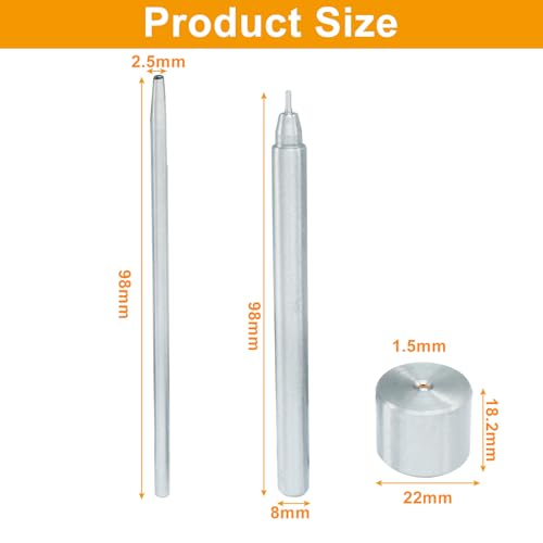 Litoexpe Eyelet Hole Punch Die Tool, 1.5mm Grommet Setter Hollow Punch (Includes Base & Ram) for Leather Craft Clothing Handbag Fabric Curtain DIY - Image 2