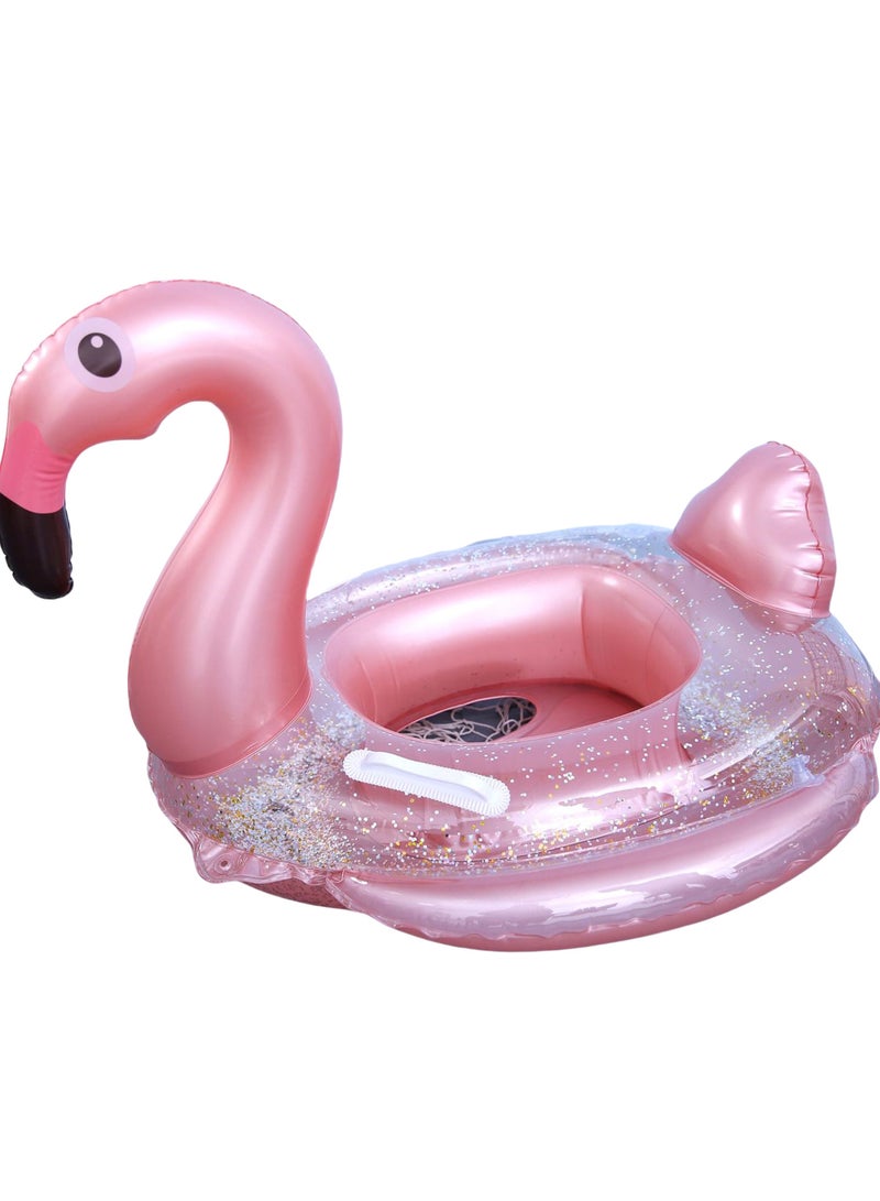 TOMSHOO Inflatable Flamingo Pool Float with Fast Valves Summer Beach Swimming Pool Floatie Lounge Floating Raft Party Decorations Toys for Kids - Image 1
