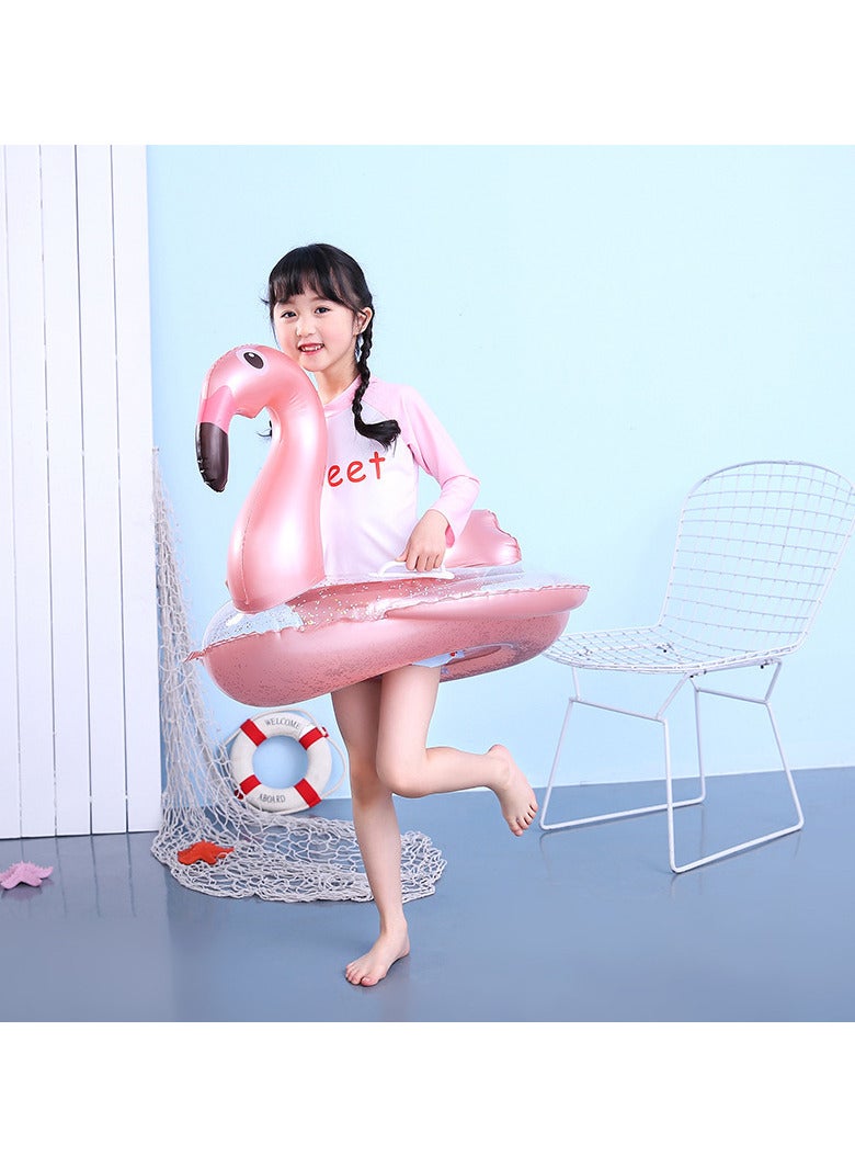 TOMSHOO Inflatable Flamingo Pool Float with Fast Valves Summer Beach Swimming Pool Floatie Lounge Floating Raft Party Decorations Toys for Kids - Image 2
