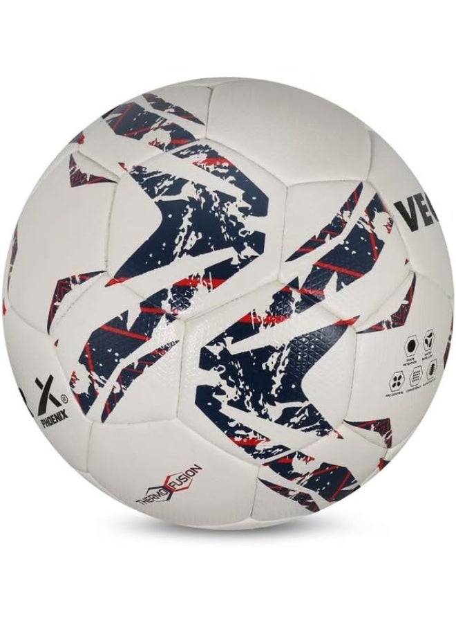 Vector X Phoenix Football – Durable Training & Match Soccer Ball, High Grip, Size 5, White-Green, Indoor & Outdoor Performance - Image 3