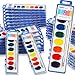 Keebor 36 Pack Watercolor Paint Set 8 Colors Washable Water Color with Paint Brush Water Color Paint Sets for Kids and Adults Party Favors Christmas Gift - Image 3