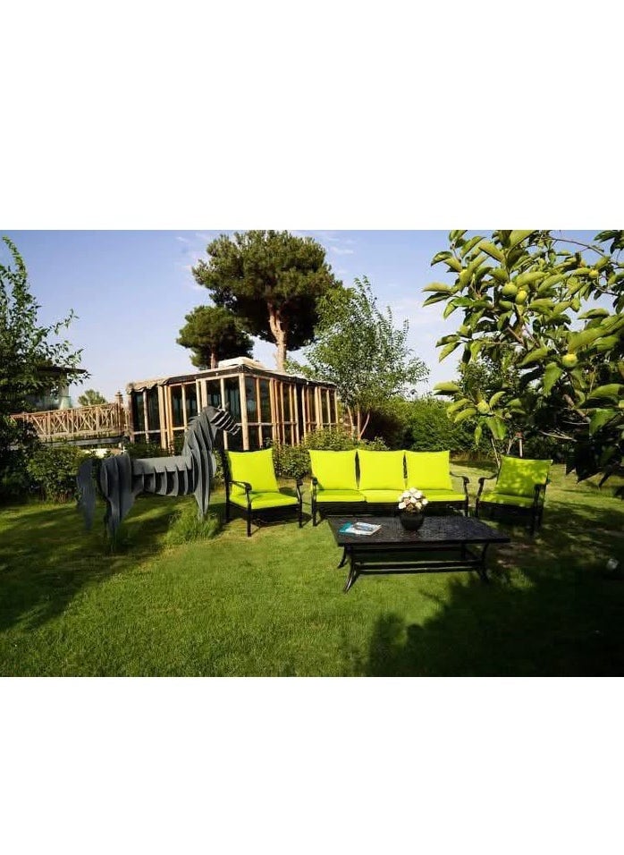 Schondor Furniture - Philadelphia Sofa Set | 5 Seaters | Outdoor Furniture | Made in Aluminum Cast | Perfect for Any Outdoor Space | Backyard | Patio | Garden | Balcony - Image 1