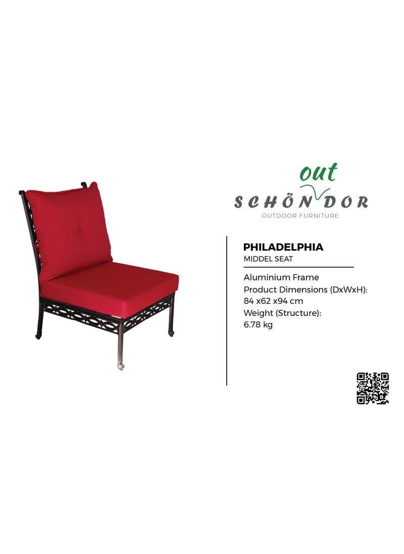 Schondor Furniture - Philadelphia Sofa Set | 5 Seaters | Outdoor Furniture | Made in Aluminum Cast | Perfect for Any Outdoor Space | Backyard | Patio | Garden | Balcony - Image 1