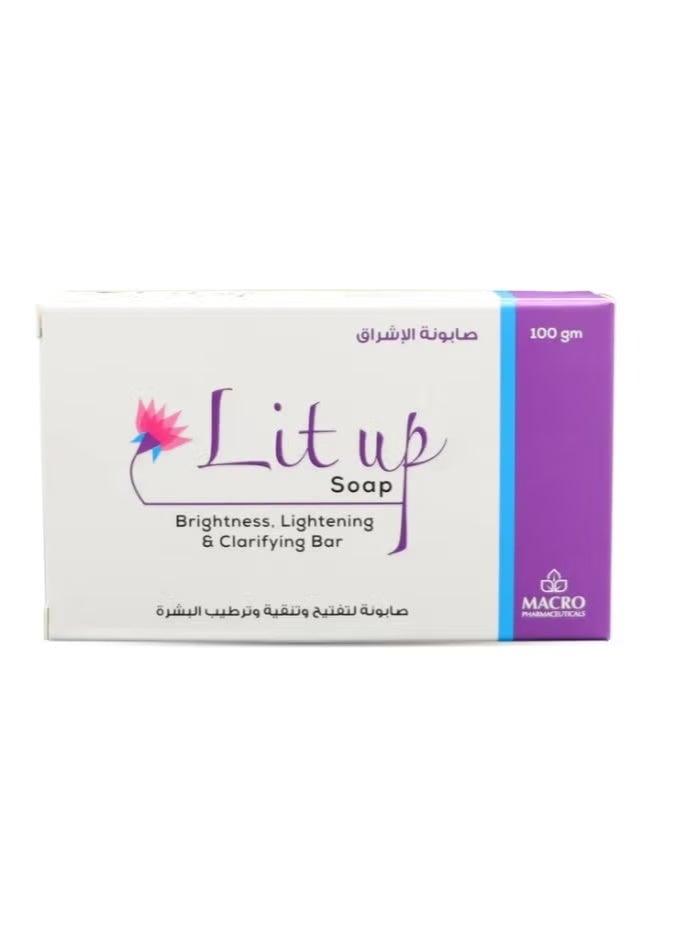 Macro Lit Up Soap Brightness Lightening & Clarifying Bar 100g - Image 1