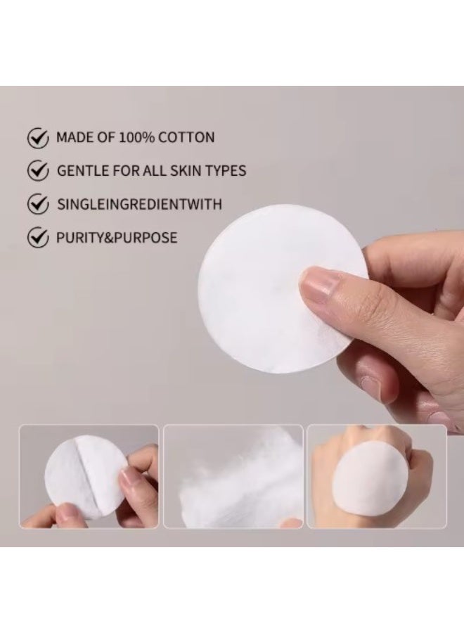 High Quality Soft Cotton Makeup Remover for Daily Skin Care with 80 Pieces Non Woven Gauze Cotton for Gentle and Effective Facial Cleansing - Image 4