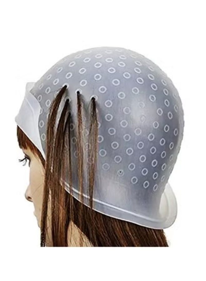 Haifly Reusable Silicone Hair Staining Cap White - Image 4
