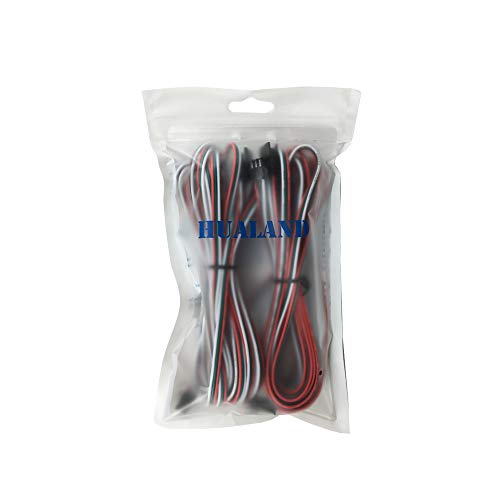 HUALAND 2 pcs/pack 3M 9.84ft 3 Pin JST SM Male Female Plug LED Connector Cable For WS2812B WS2811 SK6812 Symphony LED lights with connectors，SM 3 pin without soldering light controller wire - Image 5