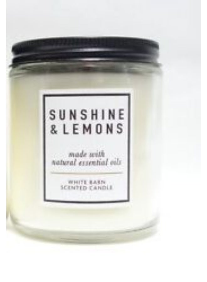 Sunshine & Lemons Single Wick Candle