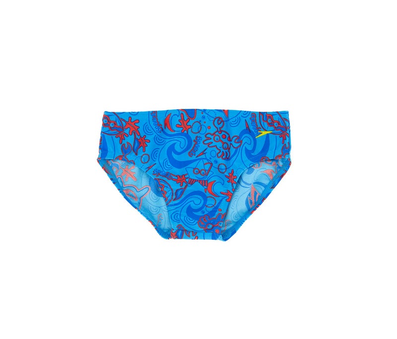 speedo Little Boys Seasquad Swim Brief, Blue - Image 1