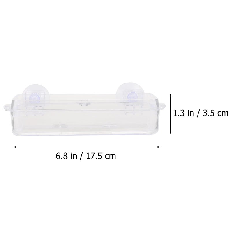 Anti Escape Reptile Feeding Bowl with Suction Cup Acrylic Food Water Dish for Gecko Lizard Terrarium - Image 3