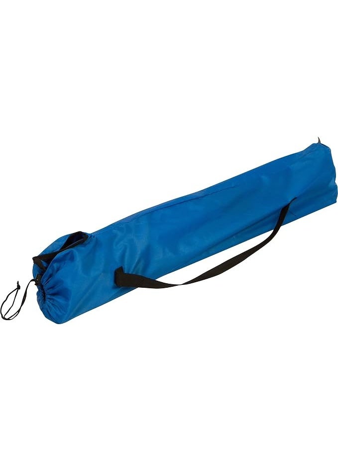 Portable folding camping chair for outdoor use with metal can holder and chair bag, blue - Image 5