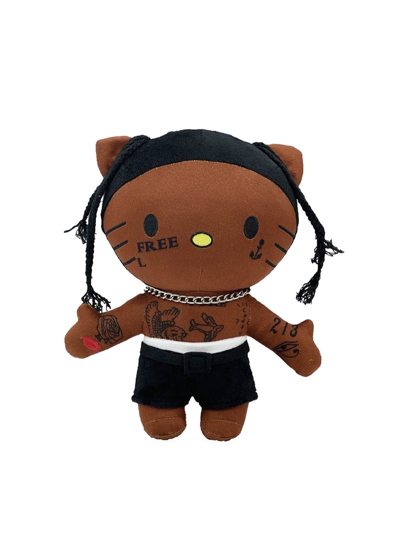Children's Toy Kitten Series Plush Doll Doll (Black Shorts)  - Image 1