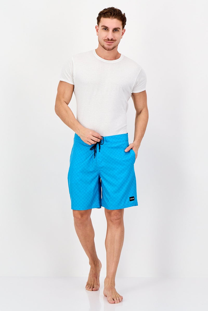 Hurley Men Brand Logo Board Shorts, Turquoise - Image 2