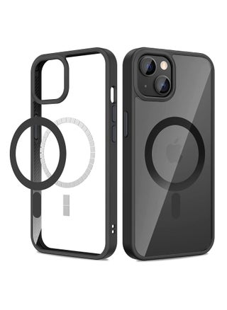 Built in Magnets Compatible with MagSafe Clear Hard PC Back Cover Soft TPU Frame Shockproof Protective Slim Bumper Case for iPhone 13/iphone 14_Black - pzsku/Z70FFBB1026BE14EDFCACZ/45/_/1676659188/8b97bf42-8698-4eec-835d-d88b24eda8dc