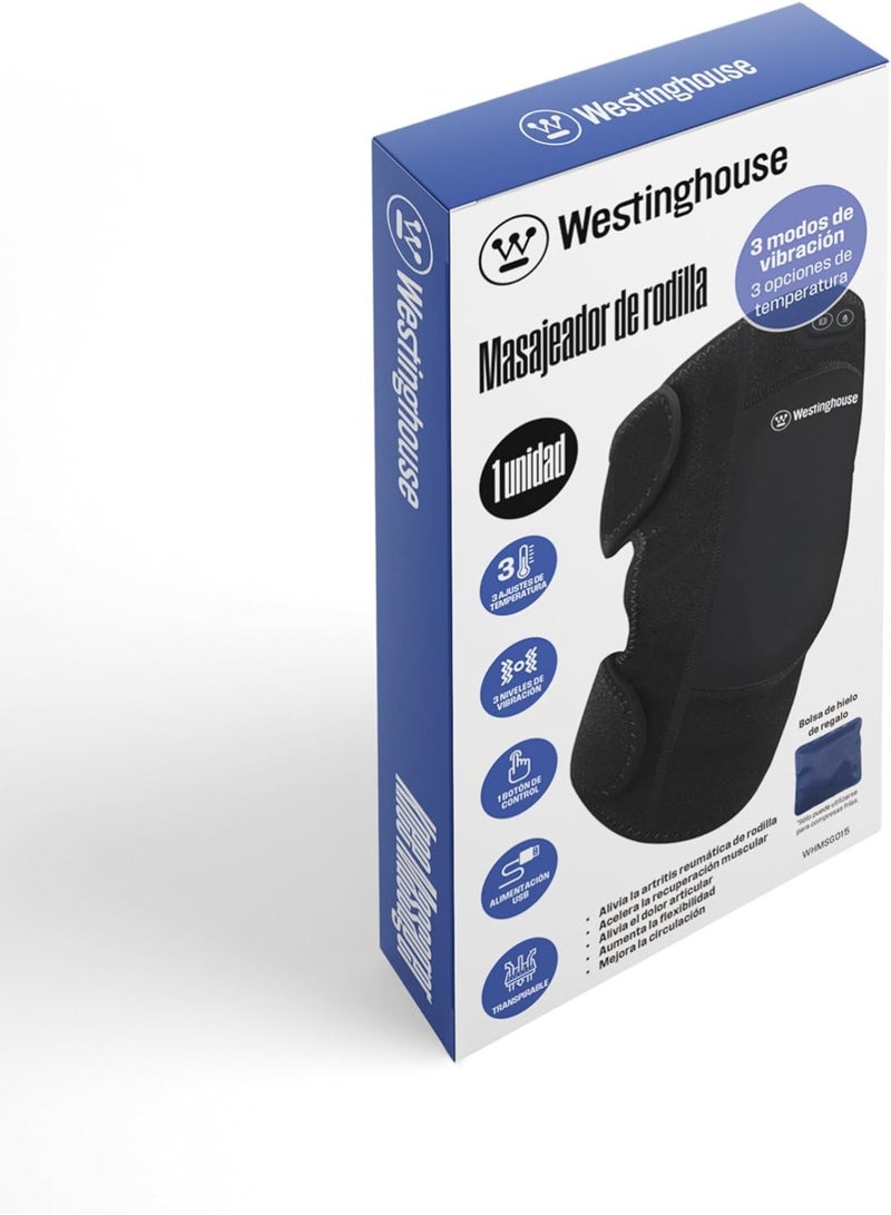 Westinghouse مدلك الركبة ويستينغهاوس مع حرارة وعلاج بالاهتزاز | تخفيف الألم لالتهاب المفاصل وتصلب المفاصل | قابل لإعادة الشحن وقابل للتعديل للاستخدام في المنزل والسفر - Image 3