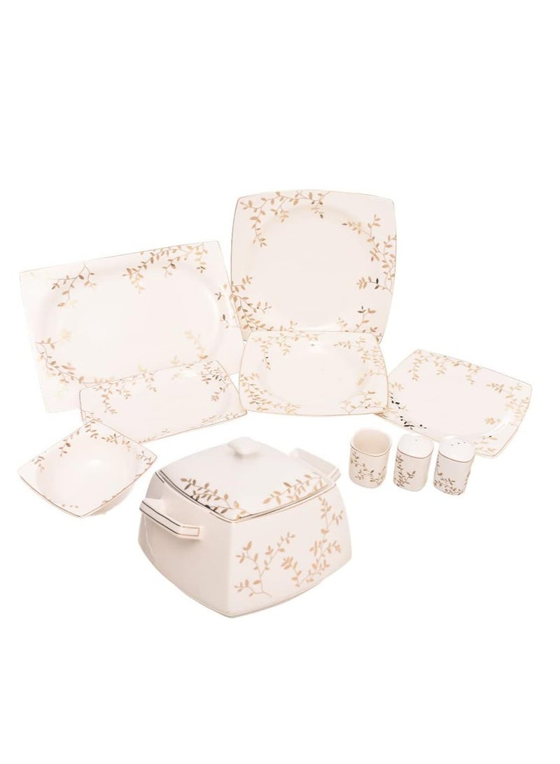 Rosa By Fathy Mahmoud Evergreen T.Shape Dinner Set 60 Pieces - Image 1