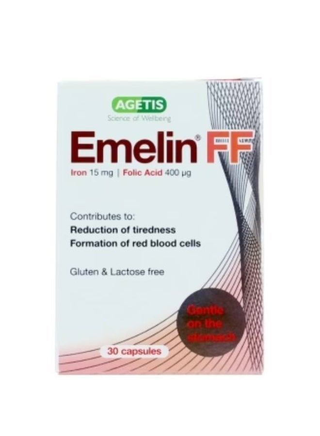Emelin FF Iron & Folic Acid Capsules 30’s – Hemoglobin, Energy & Nutritional Wellness Support
