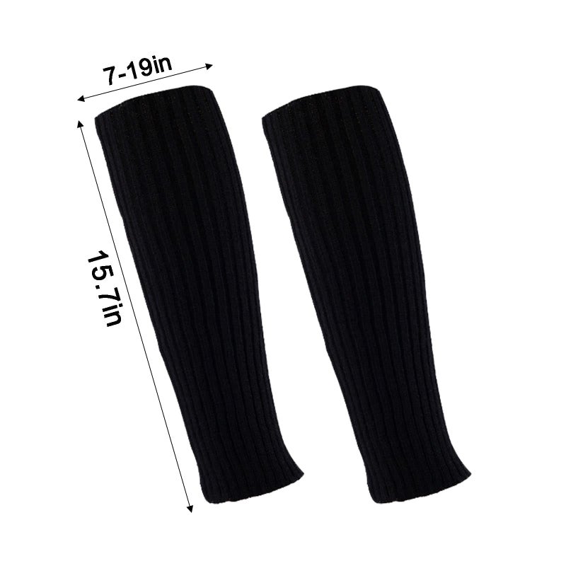 ZQFFB Leg Warmers Kawaii Black White Goth Stacked Leg Warmer of Japanese Style for Women 80s Party Sports Y2k Fashion - Image 5