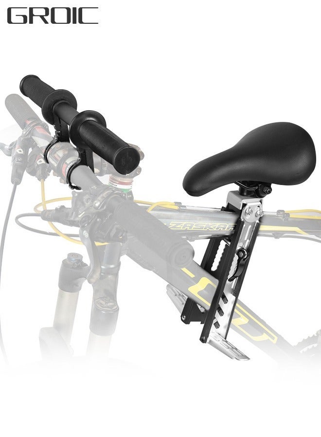 GROIC Kids Bike Seat with Handlebar Attachment, Detachable Front Mounted Child Bicycle Seats Foot Pedals for Children, Suitable Mountain Bikes, Road Vintage Bikes - Image 1