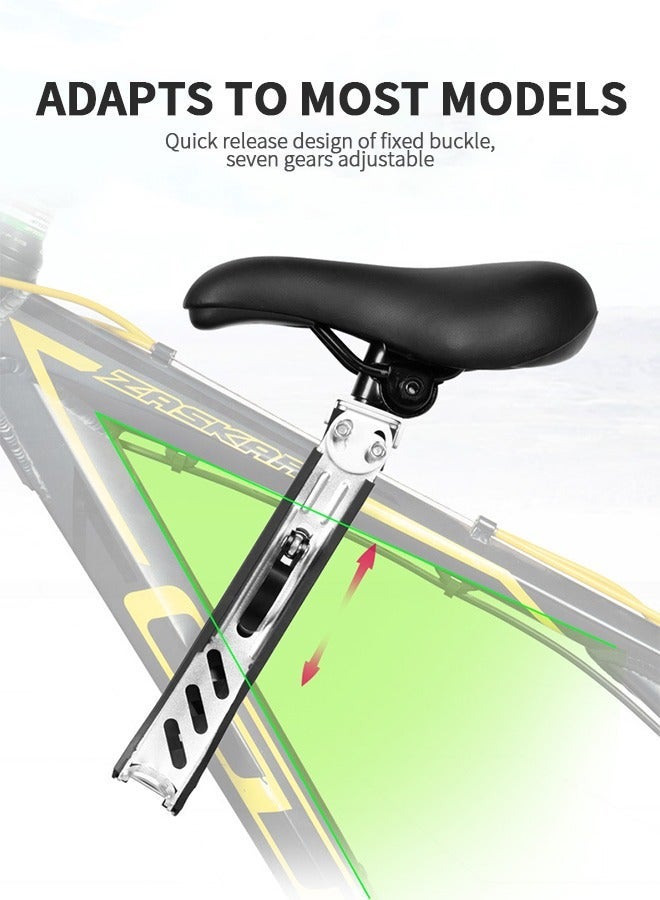 GROIC Kids Bike Seat with Handlebar Attachment, Detachable Front Mounted Child Bicycle Seats Foot Pedals for Children, Suitable Mountain Bikes, Road Vintage Bikes - Image 2