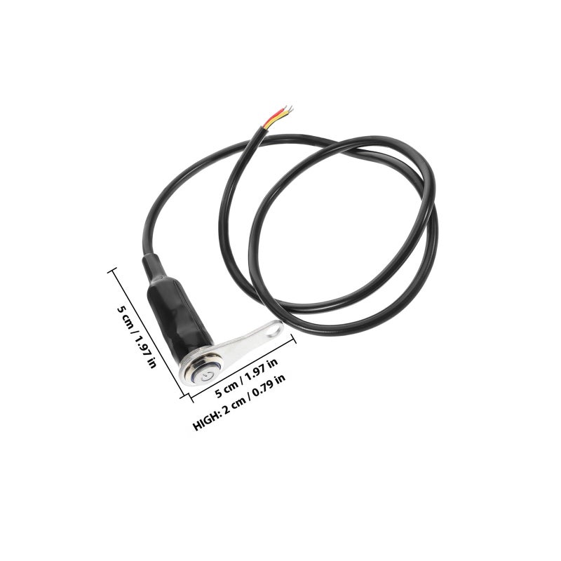 Universal Motorcycle Kill Switch with Blue LED Light Waterproof On Off Button for Headlight Control - Image 3