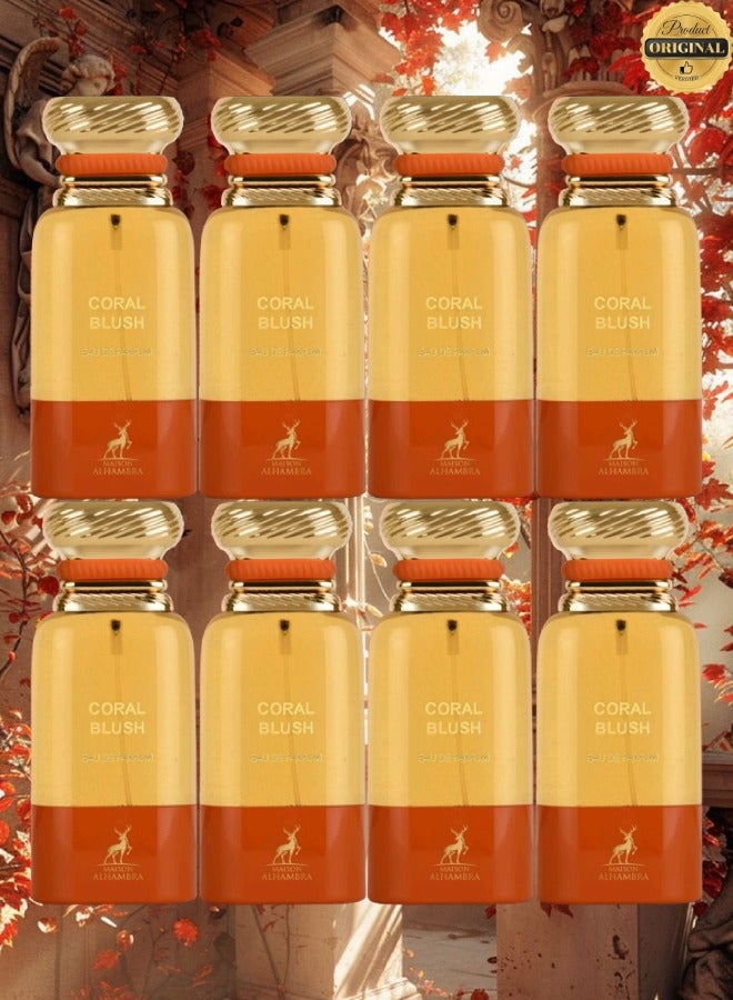MAISON ALHAMBRA 8 Pieces Coral Blush Perfume 80ML - Image 1